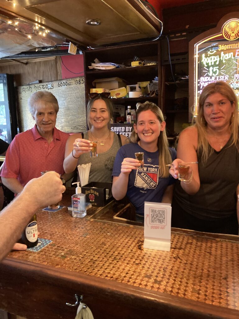 Lovely staff at our bar